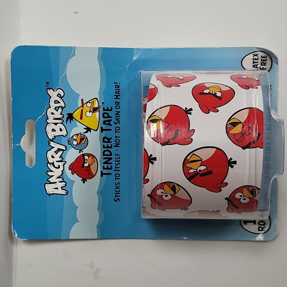 Angry Birds Red Birds Tender Tape Bandage Dressing Latex Free 2 Inch x 2.3 Yards
